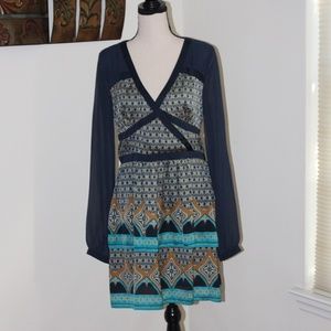BCBGeneration, long sleeve Bohemian dress